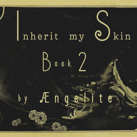Promotional book trailer of Inherit my Skin by Ængelite. Black intertitles cards with yellow vintage lettering, voyaging in the Artic and indigenous woman.